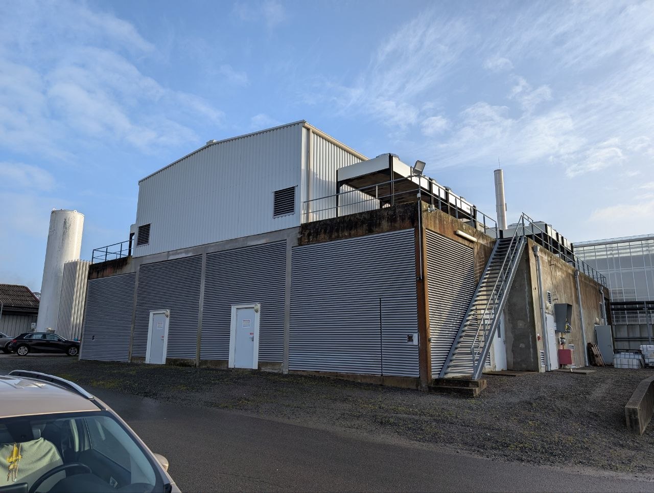 BHKW-Gebäude Aussenansicht